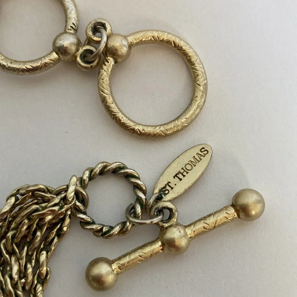 Vintage  St Thomas Multi Strand Faux Pearl Necklace - Picture 3 of 8